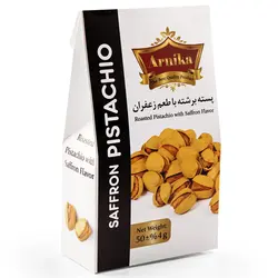 پسته زعفرانی 50 گرمی – پاکتی