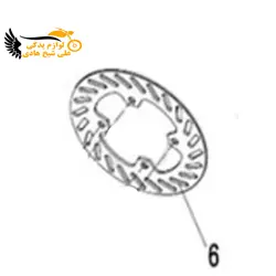 دیسک چرخ عقب K249N - کی وی 250 - نمایندگی تجهیزات و خدمات پس از فروش موتور سیکلت شیخ هادی | شیخ هادی