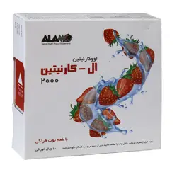 ویال خوراکی ال کارنیتین 2000 آلامو توت فرنگی بسته 10 عددی | داروخانه آنلاین داروبیار
