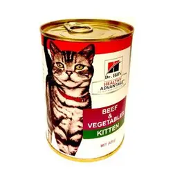 کنسرو بچه گربه هیلز با طعم گوشت 425 گرم | Hills Kitten beef wet food