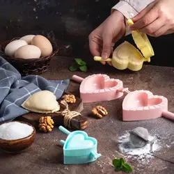 قالب سمبوسه و پیراشکی طرح قلب 3 عددی