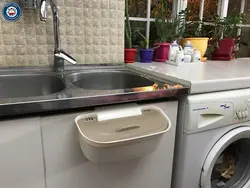 سطل زباله کابینتی درب دار