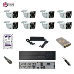 پکیج 5MP دید در شب رنگی ایگل تک (Eagle Tech) 8عددی با میکروفن داخلی