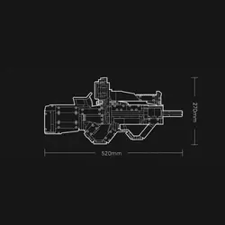 تفنگ اسباب بازی مونتاژی شیائومی با عملکرد AR مدل OBJBQ63AIQI