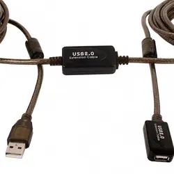 کابل افزایش طول 10 متری شیلد دارKAISER USB