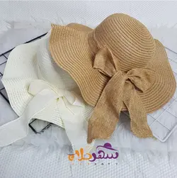 کلاه ساحلی خاص پر چین اعلا در هشت رنگ خاص