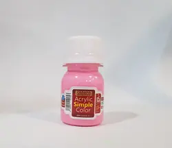 رنگ اکریلیک ساده ۳۰ میل-صورتی