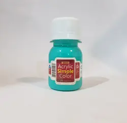 رنگ اکریلیک ساده ۳۰ میل-ویردین