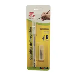 کاتر قلمی تولیپ به همراه ۶ عدد تیغه