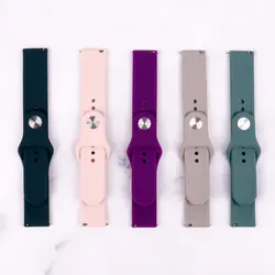 بند ساعت هوشمند سیلیکونی دکمه دار ۲۰mm