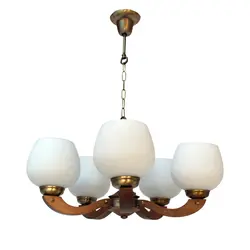 لوستر چوبی مدل بلوط