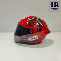 ماکت کلاه کاسکت طرح shoei مشکی قرمز