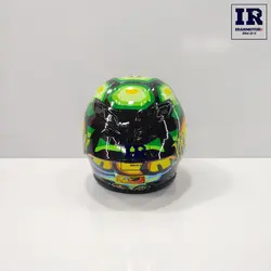 ماکت کلاه کاسکت طرح AGV – مشکی سبز