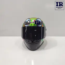 ماکت کلاه کاسکت طرح AGV – مشکی سبز