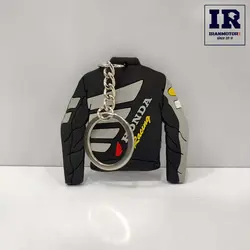 جاسوییچی موتور سیکلت طرح کاپشن HONDA مشکی طوسی