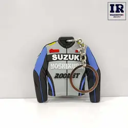 جاسوییچی موتور سیکلت طرح کاپشن SUZUKI آبی طوسی