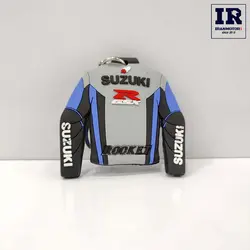 جاسوییچی موتور سیکلت طرح کاپشن SUZUKI آبی طوسی