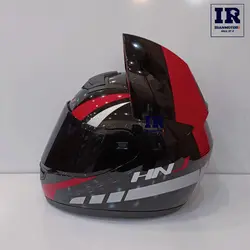 کلاه کاسکت خرگوشی دخترانه اچ ان جی HNJ مشکی قرمز