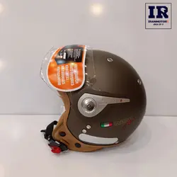 کلاه کاسکت وسپایی beon بیون B110A – قهوه‌ای مات