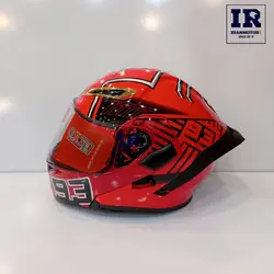 کلاه کاسکت فک متحرک QIKE کایک – قرمز طرح دار