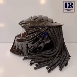 کلاه کاسکت طرح جنگجو predator پردیتور – مشکی براق لیزر دار