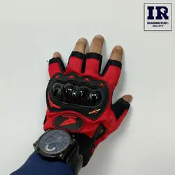 دستکش موتور سواری نیمه هوندا honda – مشکی قرمز