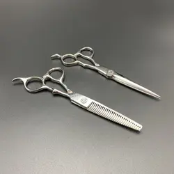 قیچی آرایشگاهی کات و پیتاژ تیتان مدل TITAN TGS60 و TGS630H ست دو عددی