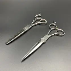 قیچی آرایشگاهی کات و پیتاژ تیتان مدل TITAN TGS60 و TGS630H ست دو عددی