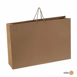 ساک دستی آماده کرافت ساده ابعاد 13*37*54