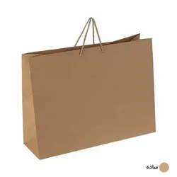 ساک دستی آماده کرافت ساده ابعاد 14*32*42