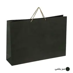 ساک دستی آماده کرافت سبز یشمی ابعاد 13*37*54