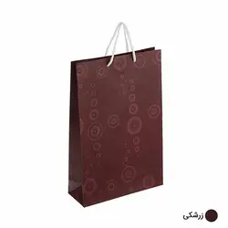 ساک دستی آماده گلاسه آکوا زرشکی ابعاد 9*38*25