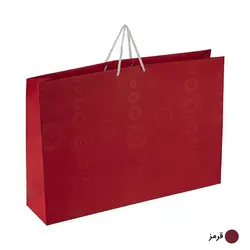 ساک دستی آماده گلاسه آکوا قرمز ابعاد 13*37*54