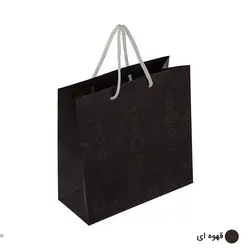 ساک دستی آماده گلاسه آکوا قهوه ای ابعاد 10*23*23