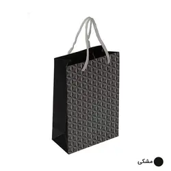 ساک دستی آماده گلاسه استار مشکی ابعاد 8*24*16