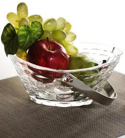 ظرف آجیل و تنقلات دسته دار کریستال راتان پاشاباغچه Rattan