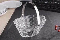 ظرف آجیل و تنقلات دسته دار کریستال راتان پاشاباغچه Rattan