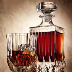 دکانت و نیم لیوان کریستال ایتالیا RCR Adagio