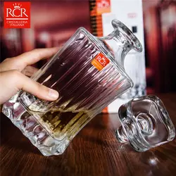 دکانت و نیم لیوان کریستال ایتالیا RCR Adagio