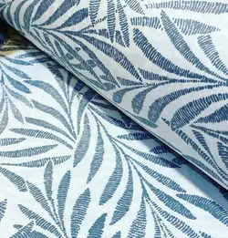 پارچه ملحفه فیلور طرح شاخه 2 طوسی