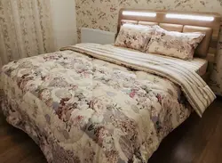 پارچه ملحفه فیلور طرح لیندا رنگ کرم