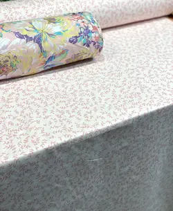 ملحفه کتان نخ فیلور طرح اسپرینگ وان گلدار روشن