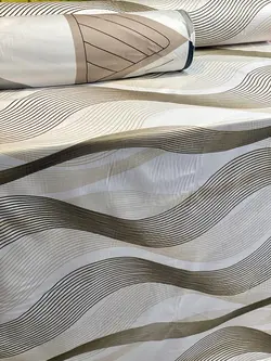 ملحفه کتان نخ فیلور طرح ویو