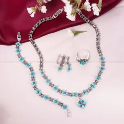 سرویس فیروزه زنانه کد 11731 - جواهری مشاهیر