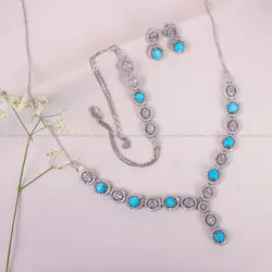 سرویس فیروزه زنانه کد 11727 - جواهری مشاهیر