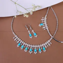 سرویس فیروزه کلکسیونی زنانه کد 10459 - جواهری مشاهیر