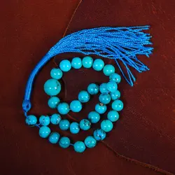 تسبیح فیروزه کد 14231 - جواهری مشاهیر