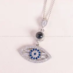 گردنبند نقره زنانه کد 13693 - جواهری مشاهیر