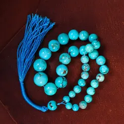 تسبیح فیروزه کد 13538 - جواهری مشاهیر