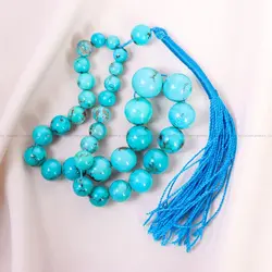 تسبیح فیروزه کد 13538 - جواهری مشاهیر